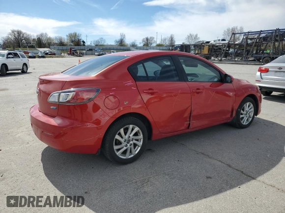 2013 Mazda 3 i Grand Touring with VIN JM1BL1W73D1801628, listed as a Copart auction lot 50356015 with 213,796 mi miles and Salvage Title. Bid and sale history available at carsss.com. Image 3.
