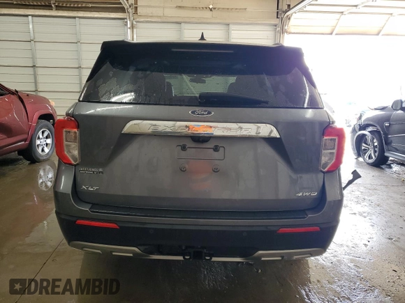 2021 Ford Explorer XLT with VIN 1FMSK8DH6MGB67294, listed as a Copart auction lot 52707955 with 59,470 mi miles and Salvage Title. Bid and sale history available at carsss.com. Image 6.