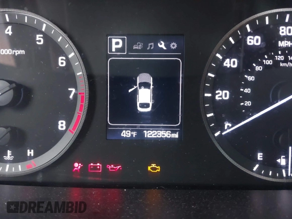 2017 Hyundai Sonata SE with VIN 5NPE24AF9HH551603, listed as a IAAI auction lot 40861742 with 122,356 mi miles. Bid and sale history available at carsss.com. Image 15.