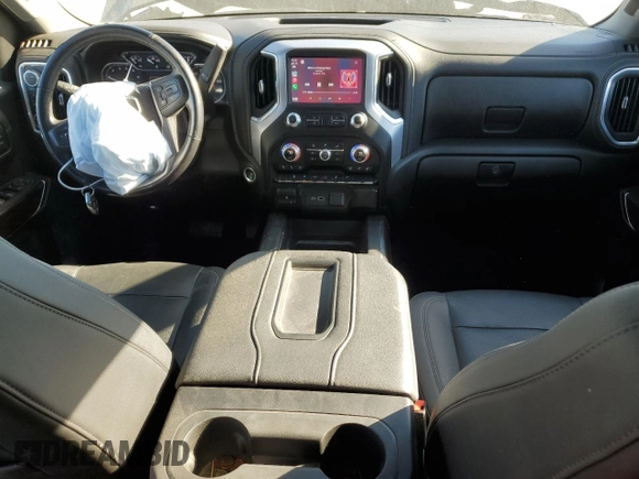 2021 GMC Sierra 1500 Limited SLT with VIN 1GTU9DETXMZ399972, listed as a Copart auction lot 77213004 with 42,588 mi miles and Salvage Title. Bid and sale history available at carsss.com. Image 8.