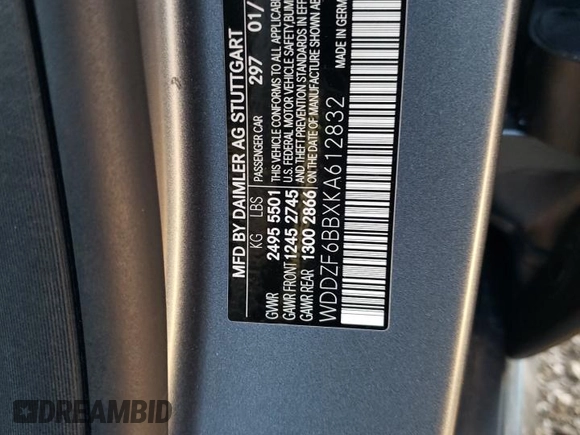 2019 Mercedes-Benz E-Class AMG E 53 with VIN WDDZF6BBXKA612832, listed as a Copart auction lot 72825784 with 42,980 mi miles and Salvage Title. Bid and sale history available at carsss.com. Image 14.