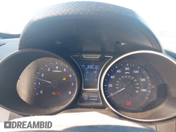 2013 Hyundai Veloster Turbo with VIN KMHTC6AE5DU112756, listed as a IAAI auction lot 42854505 with 99,015 mi miles and . Bid and sale history available at DreamBid. Image 7.
