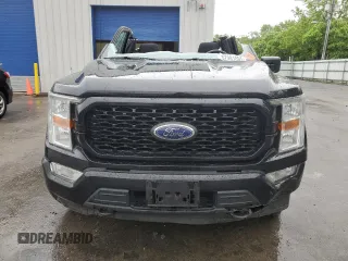 2021 Ford F-150 XL with VIN 1FTEW1EP2MFA19832, listed as a Copart auction lot 57981895 with 66,766 mi miles and Salvage title. Bid and sale history available at DreamBid. Image 5.