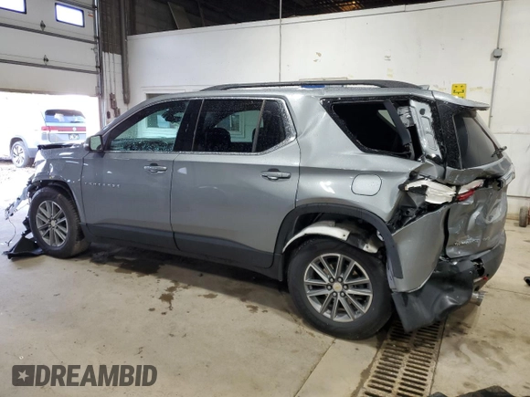 2023 Chevrolet Traverse LT with VIN 1GNEVHKW9PJ100679, listed as a Copart auction lot 62877185 with 38,484 mi miles and Salvage title. Bid and sale history available at DreamBid. Image 2.