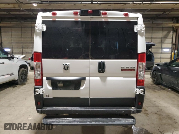 2020 Ram ProMaster Cargo with VIN 3C6TRVAG0LE134912, listed as a Copart auction lot 87543015 with Not Provided miles and Salvage Title. Bid and sale history available at DreamBid. Image 6.