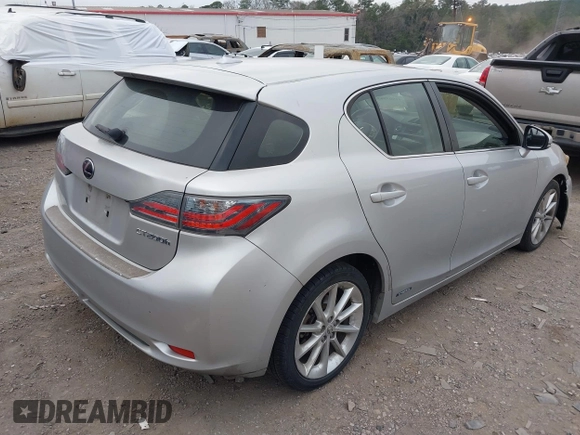 2012 Lexus CT CT 200h with VIN JTHKD5BHXC2100529, listed as a IAAI auction lot 41805863 with Not Provided miles and . Bid and sale history available at carsss.com. Image 4.