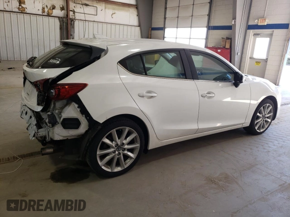 2017 Mazda 3 Grand Touring with VIN 3MZBN1M34HM143009, listed as a Copart auction lot 46926945 with 75,424 mi miles and Salvage Title. Bid and sale history available at carsss.com. Image 3.