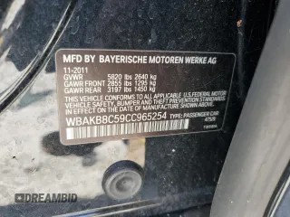 2012 BMW 7 Series 750Li с VIN WBAKB8C59CC965254, выставлен на аукционе Copart как лот 65233075 с пробегом 139 035 миль миль и Чистый • Clean title. История ставок и продаж доступна на DreamBid. Изображение 12.