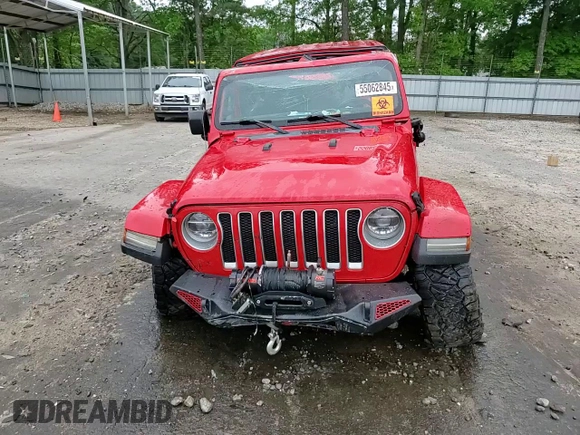 2018 Jeep Wrangler Unlimited Sahara with VIN 1C4HJXEG9JW146717, listed as a Copart auction lot 55062845 with 148,844 mi miles and Salvage title. Bid and sale history available at DreamBid. Image 14.