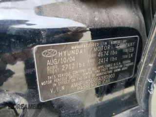 2005 Hyundai XG with VIN KMHFU45E05A380903, listed as a Copart auction lot 81461064 with 139,777 mi miles and Salvage Title. Bid and sale history available at carsss.com. Image 12.