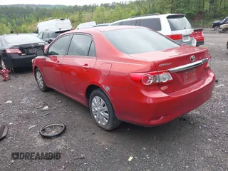 2013 Toyota Corolla L with VIN 5YFBU4EE0DP151229, listed as a IAAI auction lot 42086957 with 184,244 mi miles. Bid and sale history available at carsss.com. Image 3.