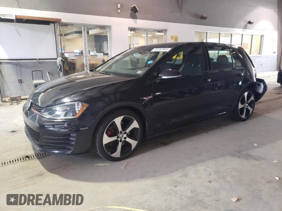 2017 Volkswagen Golf GTI S with VIN 3VW4T7AU7HM066201, listed as a Copart auction lot 44282864 with 52,248 mi miles. Bid and sale history available at carsss.com. Image 1.