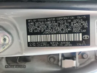 2015 Toyota Prius One with VIN JTDKDTB39F1100879, listed as a Copart auction lot 50451435 with 192,707 mi miles and Salvage Title. Bid and sale history available at carsss.com. Image 12.