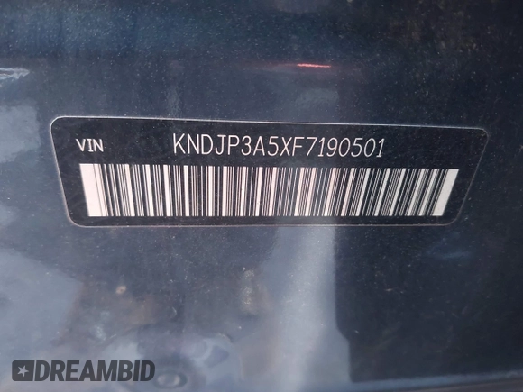 2015 Kia Soul + with VIN KNDJP3A5XF7190501, listed as a IAAI auction lot 41454350 with 114,476 mi miles and . Bid and sale history available at DreamBid. Image 9.
