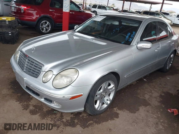 2003 Mercedes-Benz E 500 with VIN WDBUF70J53A109682, listed as a IAAI auction lot 41576258 with 226,118 mi miles and . Bid and sale history available at DreamBid. Image 2.