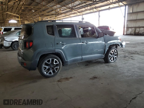 2018 Jeep Renegade Altitude with VIN ZACCJABB8JPJ05439, listed as a Copart auction lot 60348705 with Not provided miles and Clean title. Bid and sale history available at DreamBid. Image 3.