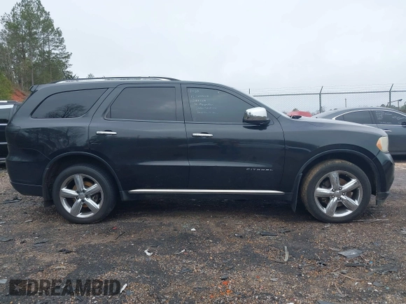 2012 Dodge Durango Citadel with VIN 1C4RDHEG5CC260204, listed as a IAAI auction lot 41456420 with 243,085 mi miles and . Bid and sale history available at DreamBid. Image 13.