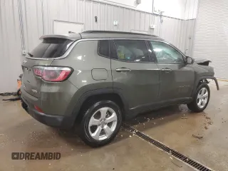 2018 Jeep Compass Latitude with VIN 3C4NJDBB9JT349493, listed as a Copart auction lot 80342714 with 56,041 mi miles and Salvage Title. Bid and sale history available at carsss.com. Image 3.