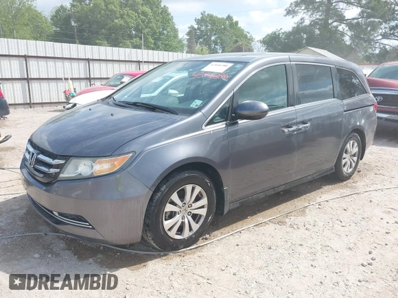2014 Honda Odyssey EX-L with VIN 5FNRL5H69EB075115, listed as a IAAI auction lot 42046386 with 200,340 mi miles and . Bid and sale history available at carsss.com. Image 17.