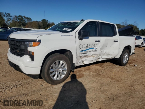 2024 Chevrolet Silverado 1500 Custom with VIN 3GCPABEK8RG445662, listed as a Copart auction lot 84538624 with 1,559 mi miles and Salvage Title. Bid and sale history available at DreamBid. Image 1.
