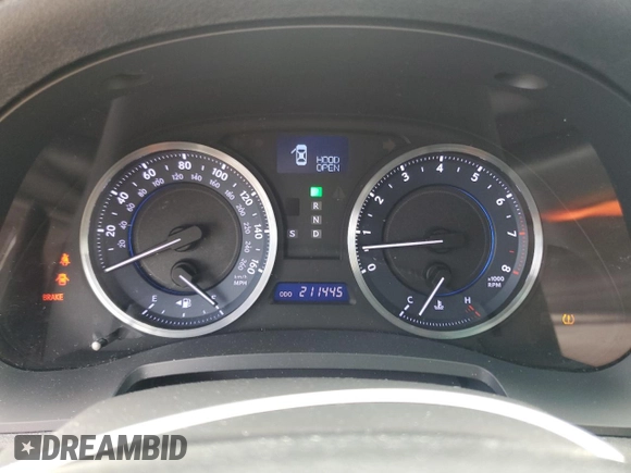 2012 Lexus IS 350 with VIN JTHCE5C20C5002247, listed as a Copart auction lot 65723745 with 211,445 mi miles and Clean title. Bid and sale history available at DreamBid. Image 9.