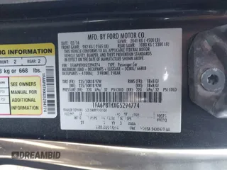 2016 Ford Mustang EcoBoost with VIN 1FA6P8THXG5294774, listed as a IAAI auction lot 41888258 with 94,247 mi miles. Bid and sale history available at carsss.com. Image 9.