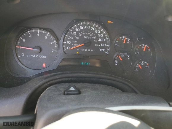 2008 Chevrolet TrailBlazer LT w/1LT with VIN 1GNDS13S982151425, listed as a Copart auction lot 46952385 with 181,727 mi miles and Salvage Title. Bid and sale history available at carsss.com. Image 9.