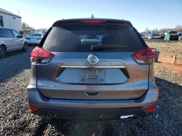 2020 Nissan Rogue SV with VIN JN8AT2MV1LW120487, listed as a Copart auction lot 83599794 with 57,109 mi miles and Salvage Title. Bid and sale history available at carsss.com. Image 6.