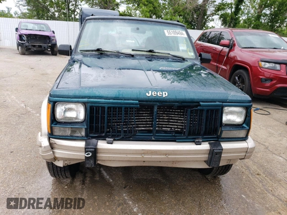 1995 Jeep Cherokee Country with VIN 1J4FJ78S3SL557728, listed as a Copart auction lot 55109494 with 203,347 mi miles and Salvage Title. Bid and sale history available at carsss.com. Image 5.