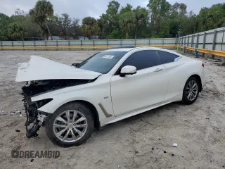 2017 Infiniti Q60 Premium with VIN JN1CV7EL2HM320843, listed as a Copart auction lot 86312364 with 151,074 mi miles and Salvage title. Bid and sale history available at DreamBid. Image 1.
