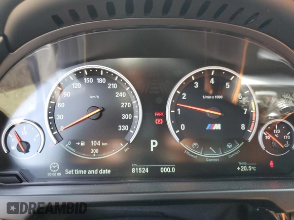 2017 BMW X5 M z VIN 5YMKT6C38H0X20710, wystawiony jako Copart lot #56927285 z przebiegiem 81 524 mil mil oraz Szkoda całkowita • Salvage title. Historia ofert i sprzedaży dostępna na DreamBid. Obrazek 9.