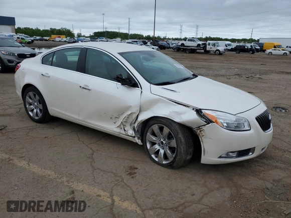 2012 Buick Regal Premium 1 z VIN 2G4GS5EKXC9147271, wystawiony jako Copart lot #58298375 z przebiegiem 144 881 mil mil oraz Czysty tytuł • Clean title. Historia ofert i sprzedaży dostępna na DreamBid. Obrazek 4.