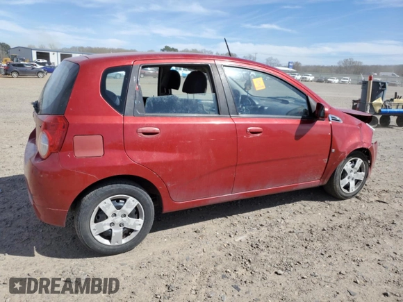 2009 Chevrolet Aveo 1LT with VIN KL1TD66EX9B301097, listed as a Copart auction lot 49600825 with 130,399 mi miles and Salvage title. Bid and sale history available at DreamBid. Image 3.