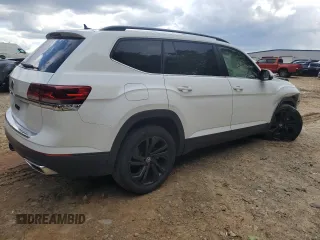 2023 Volkswagen Atlas SE with VIN 1V2WR2CA5PC557834, listed as a Copart auction lot 52765575 with 63,991 mi miles and Salvage title. Bid and sale history available at DreamBid. Image 3.