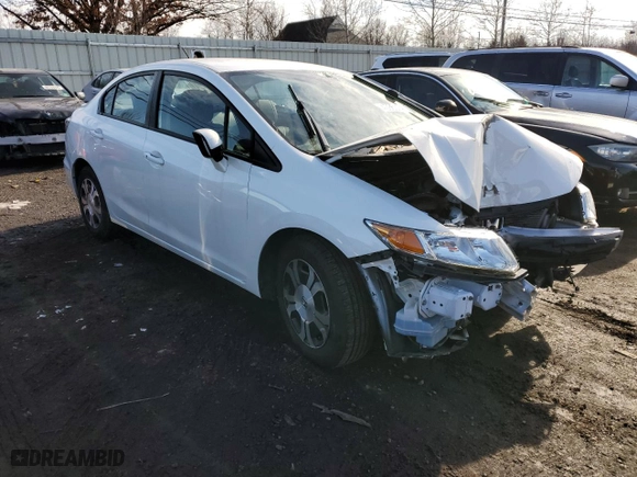 2014 Honda Civic Hybrid with VIN 19XFB4F21EE201599, listed as a Copart auction lot 42860345 with 60,205 mi miles and Clean Title. Bid and sale history available at carsss.com. Image 4.