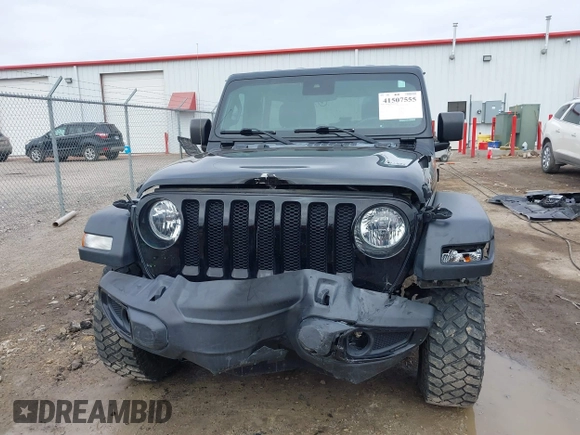 2021 Jeep Wrangler Unlimited Willys with VIN 1C4HJXDN8MW595665, listed as a IAAI auction lot 41507555 with 24,505 mi miles and . Bid and sale history available at DreamBid. Image 12.