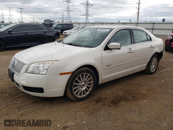 2008 Mercury Milan Premier with VIN 3MEHM08188R622893, listed as a Copart auction lot 66665814 with 124,956 mi miles and Salvage Title. Bid and sale history available at carsss.com. Image 1.