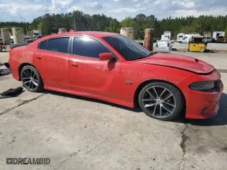2018 Dodge Charger R/T Scat Pack with VIN 2C3CDXGJ1JH295104, listed as a Copart auction lot 52691605 with 0 mi miles and Salvage Title. Bid and sale history available at carsss.com. Image 4.