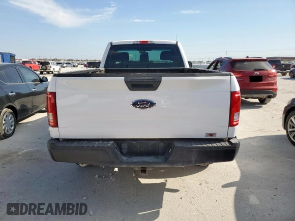 2017 Ford F-150 XL with VIN 1FTMF1C82HKC42585, listed as a Copart auction lot 53367555 with 130,630 mi miles and Salvage title. Bid and sale history available at DreamBid. Image 6.