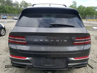 2022 Genesis GV80 with VIN KMUHCESC5NU100445, listed as a Copart auction lot 55877355 with 32,684 mi miles and Salvage title. Bid and sale history available at DreamBid. Image 6.