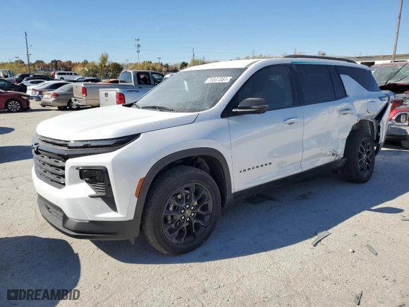 2024 Chevrolet Traverse FWD LT with VIN 1GNERGKS3RJ157524, listed as a Copart auction lot 75537354 with 3,757 mi miles and Salvage Title. Bid and sale history available at carsss.com. Image 1.