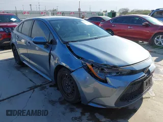2021 Toyota Corolla LE with VIN JTDEPMAE8MJ143586, listed as a IAAI auction lot 41247100 with 74,567 mi miles. Bid and sale history available at carsss.com. Image 1.