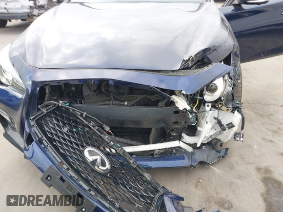 2024 Infiniti Q50 Sensory with VIN JN1EV7CP8RM601738, listed as a IAAI auction lot 42068560 with 10,154 mi miles and . Bid and sale history available at DreamBid. Image 6.