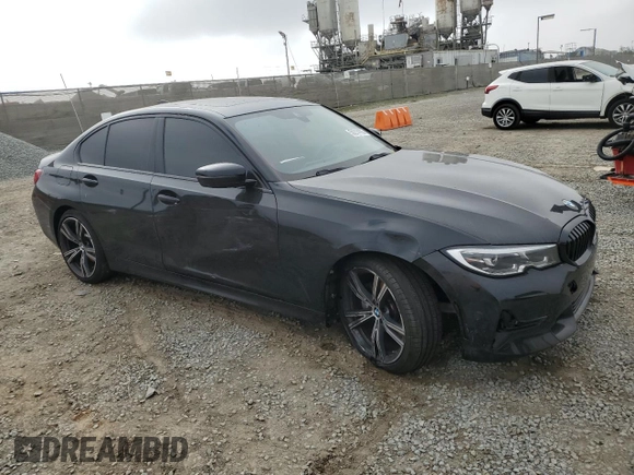 2022 BMW 3 Series 330i with VIN 3MW5R1J06N8C45380, listed as a Copart auction lot 50214105 with 49,995 mi miles and Salvage Title. Bid and sale history available at carsss.com. Image 4.