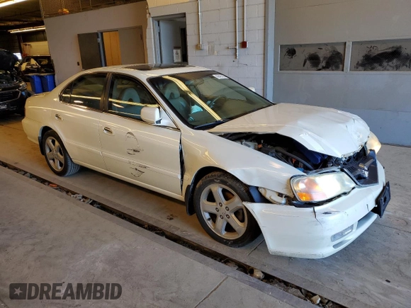 2003 Acura TL Type S with VIN 19UUA56853A062163, listed as a Copart auction lot 46407864 with 202,351 mi miles and Salvage Title. Bid and sale history available at carsss.com. Image 4.