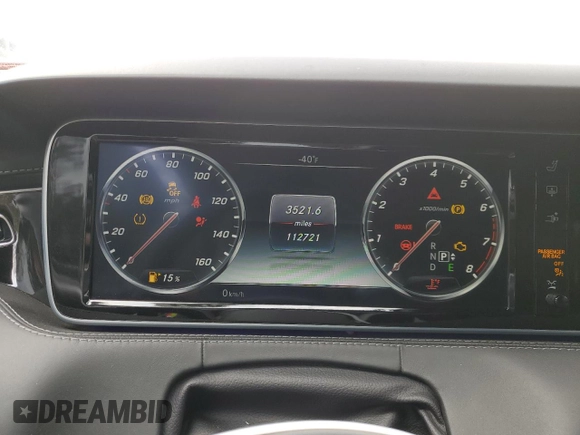 2016 Mercedes-Benz S 550 with VIN WDDXJ8FB5GA012173, listed as a Copart auction lot 49567935 with 112,721 mi miles and Salvage title. Bid and sale history available at DreamBid. Image 9.