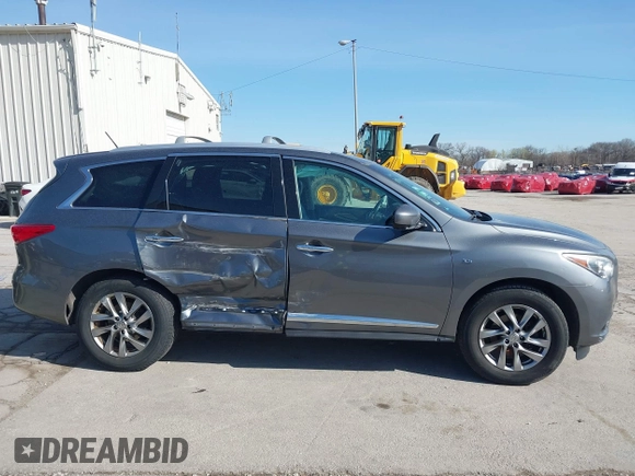 2015 Infiniti QX60 with VIN 5N1AL0MM4FC536249, listed as a IAAI auction lot 41964281 with 148,851 mi miles and . Bid and sale history available at DreamBid. Image 14.