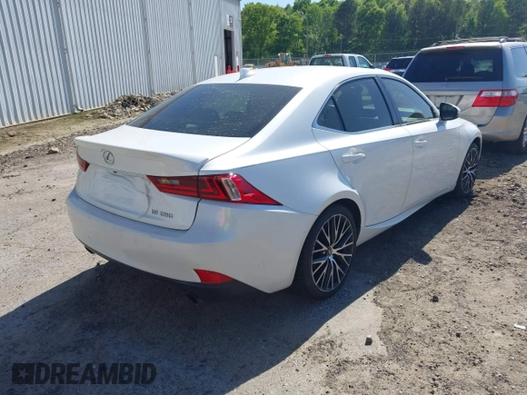 2015 Lexus IS 250 with VIN JTHBF1D20F5048505, listed as a IAAI auction lot 42052694 with 84,280 mi miles and . Bid and sale history available at carsss.com. Image 4.