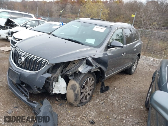 2014 Buick Enclave Leather with VIN 5GAKVBKD0EJ133687, listed as a IAAI auction lot 40852493 with 172,293 mi miles and . Bid and sale history available at DreamBid. Image 2.