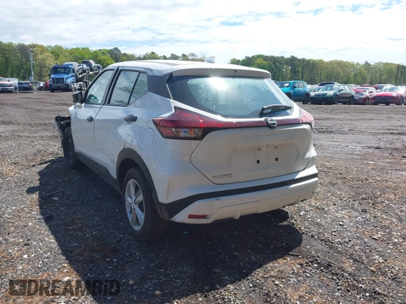 2024 Nissan Kicks S with VIN 3N1CP5BV7RL541662, listed as a IAAI auction lot 42186010 with 14,450 mi miles and . Bid and sale history available at DreamBid. Image 3.